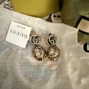 GUCCI Logo earrings NWT